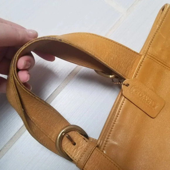 Coach Vintage Waverly Bag Saffron  Yellow #4133 - Picture 13 of 16